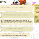 Sports at a Glance - Week of Nov 4-8